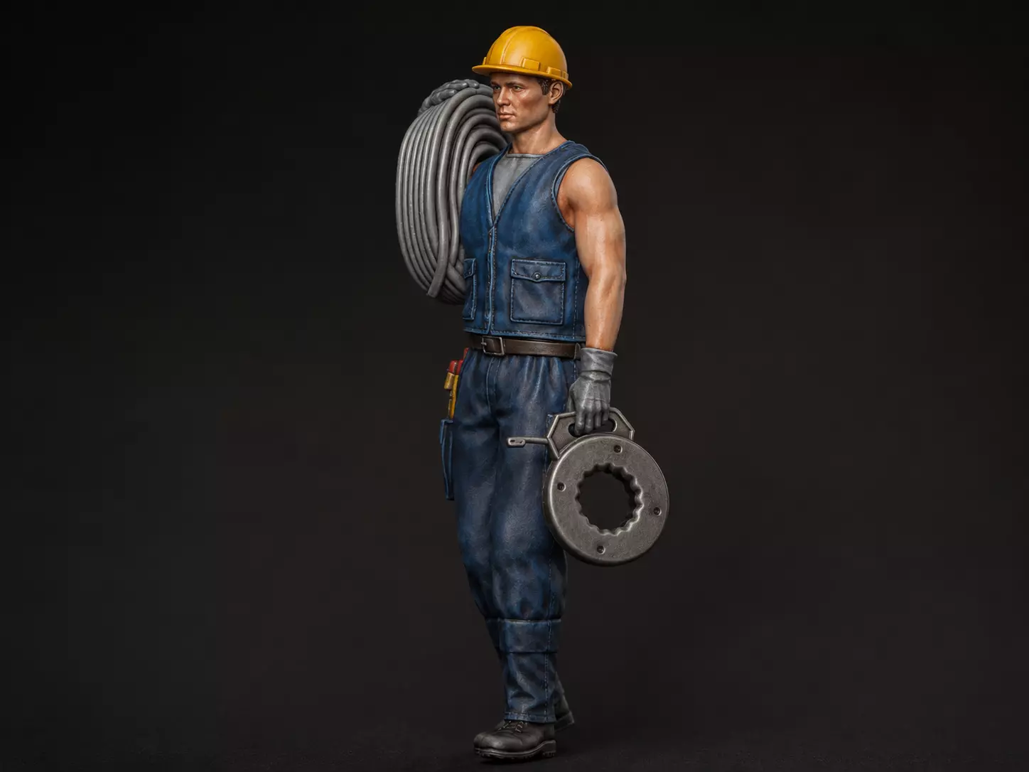 electrician pose 3 3D print model