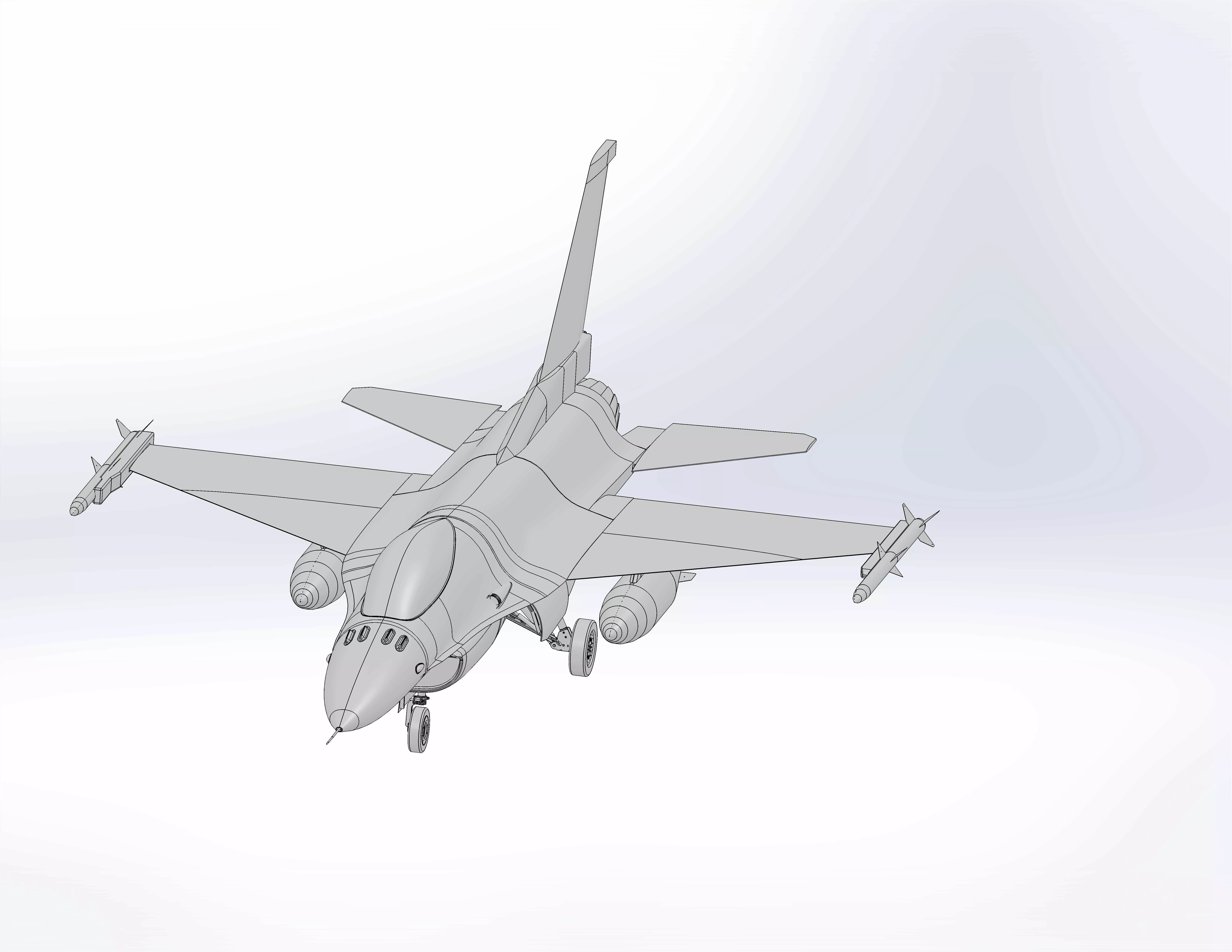 F-16 Fighting Falcon 3D model
