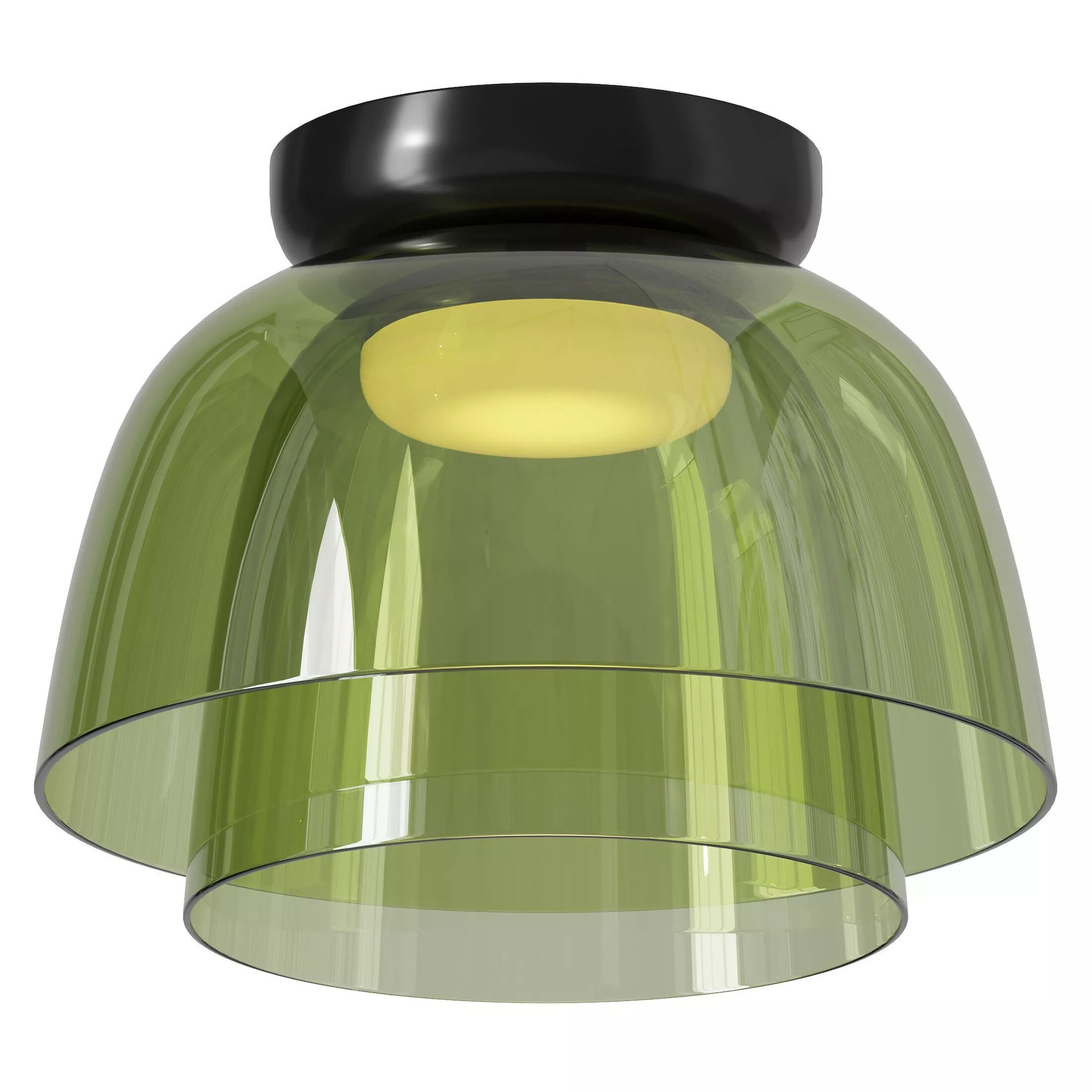 Fuchs Colourful Multi Layer Bowl Ceiling Light 2 layer 3D model