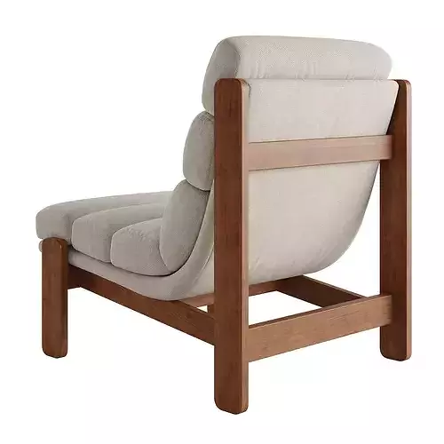Philippe Accent Chair 3D model 7