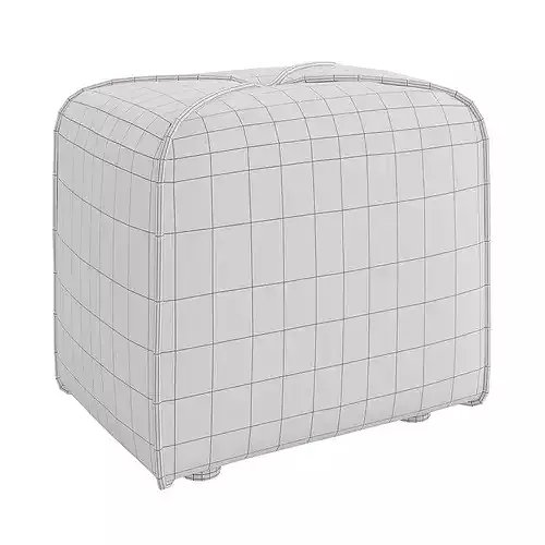 Sigur Pouf Set 3D model 6