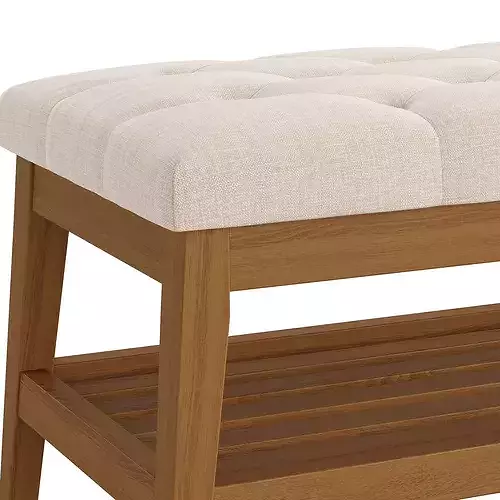 Hahnville Tufted Upholstered Storage Bench 3D model 7
