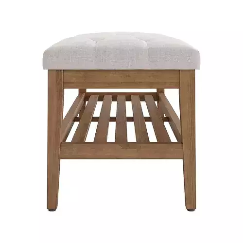 Hahnville Tufted Upholstered Storage Bench 3D model 5