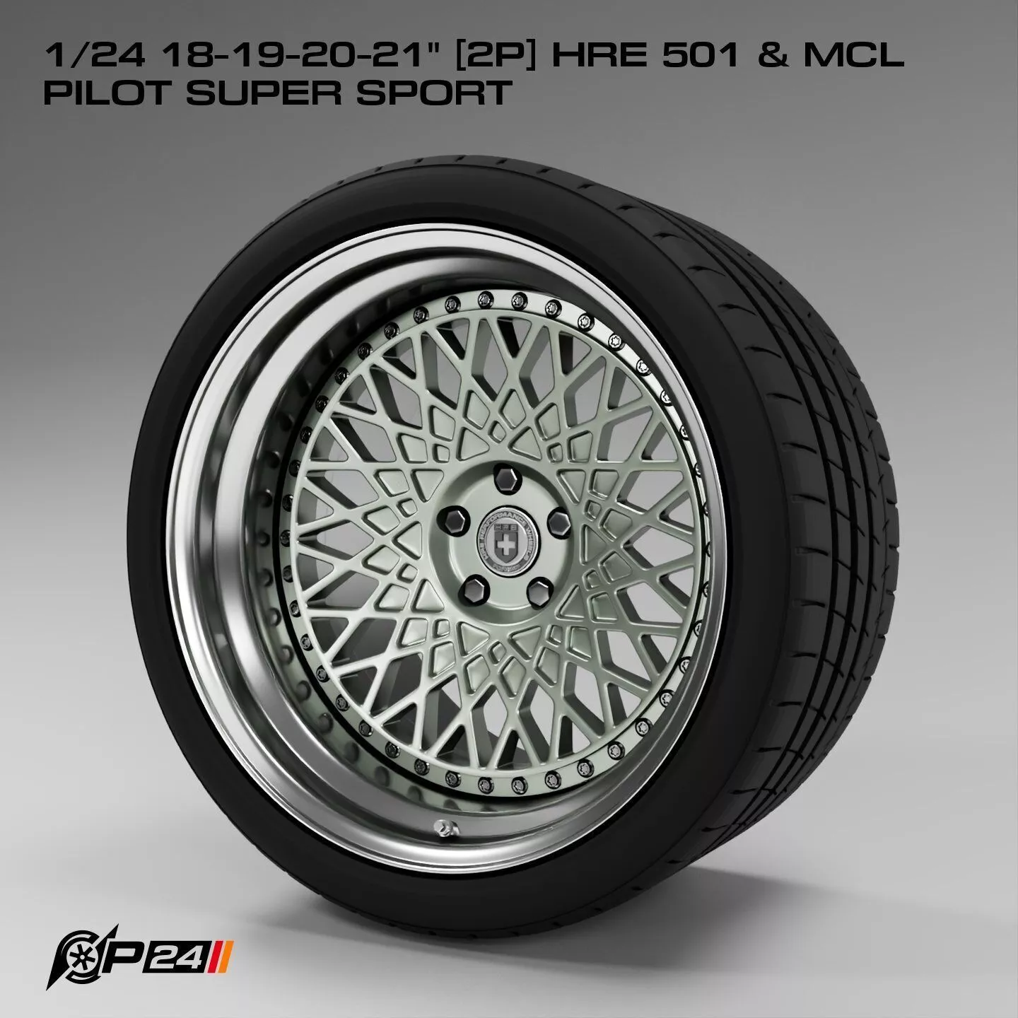 1-24th 18-19-20-21 inches 2P HRE 501 and MCL Pilot Super Sport 3D print model
