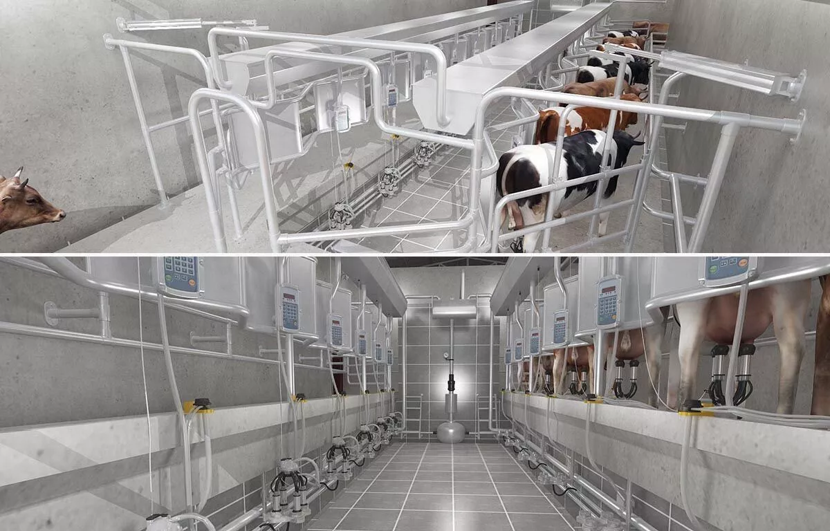 Milking Parlor 2 3D model