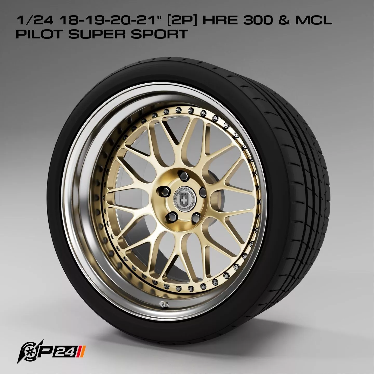 1-24th 18-19-20-21 inches 2P HRE 300 and MCL Pilot Super Sport 3D print model