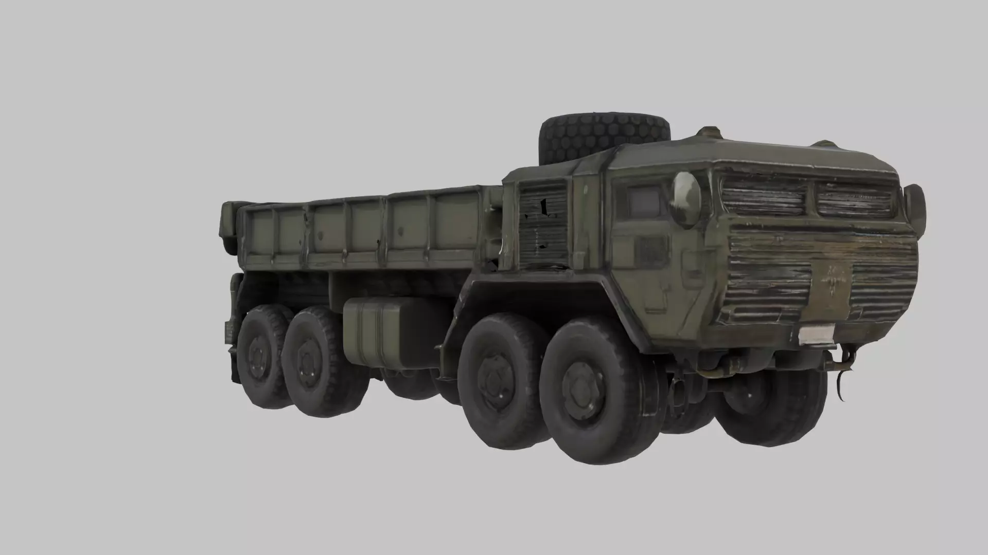 Game Ready 50k Quad Poly Futuristic Heavy Truck 3D Model Low-poly 3D model