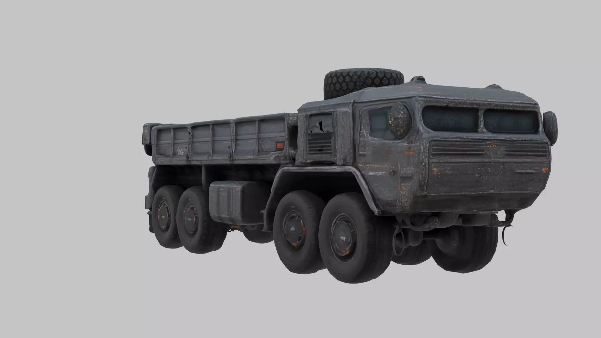 Game Ready 50k Quad Poly Futuristic Heavy Truck 3D Model Low-poly 3D model