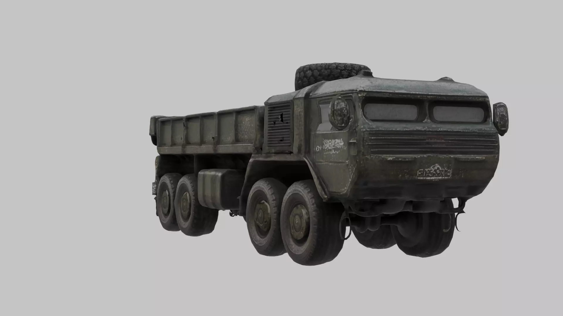 Game Ready 50k Quad Poly Futuristic Heavy Truck 3D Model Low-poly 3D model