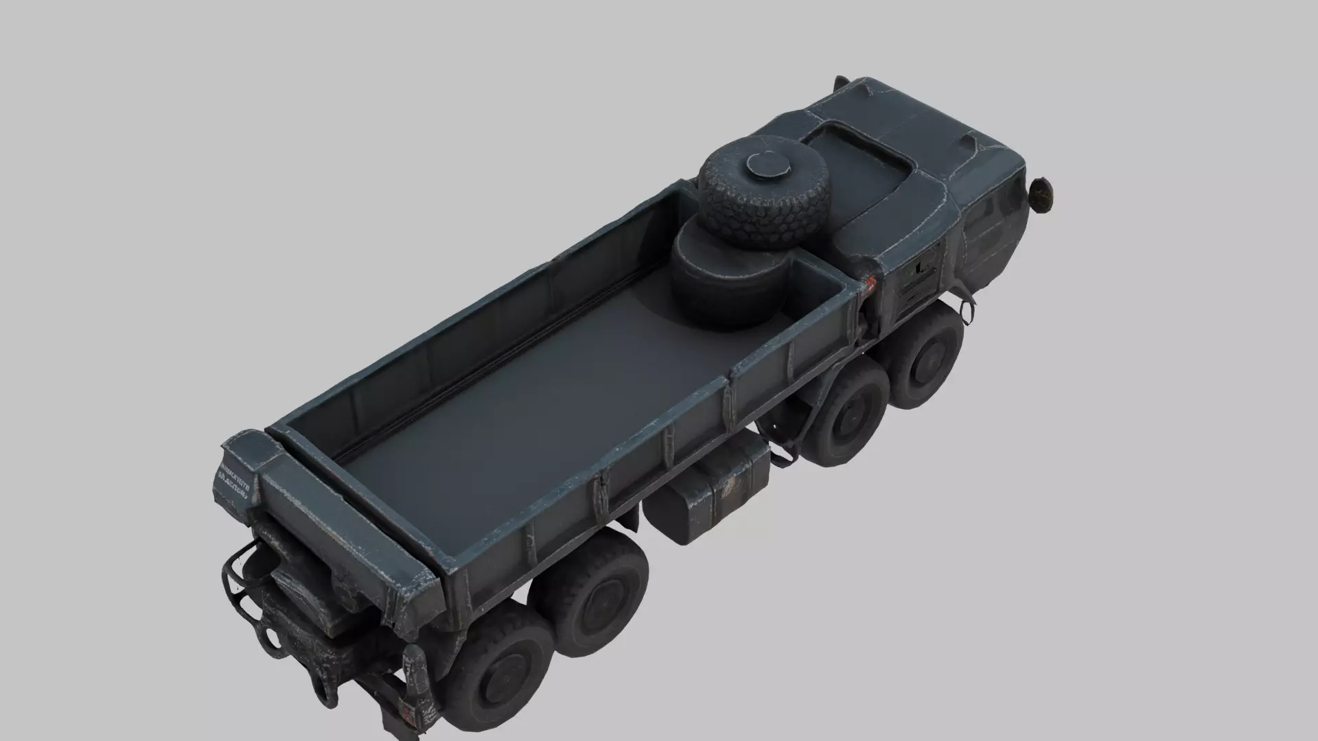 Game Ready 50k Quad Poly Futuristic Heavy Truck 3D Model Low-poly 3D model