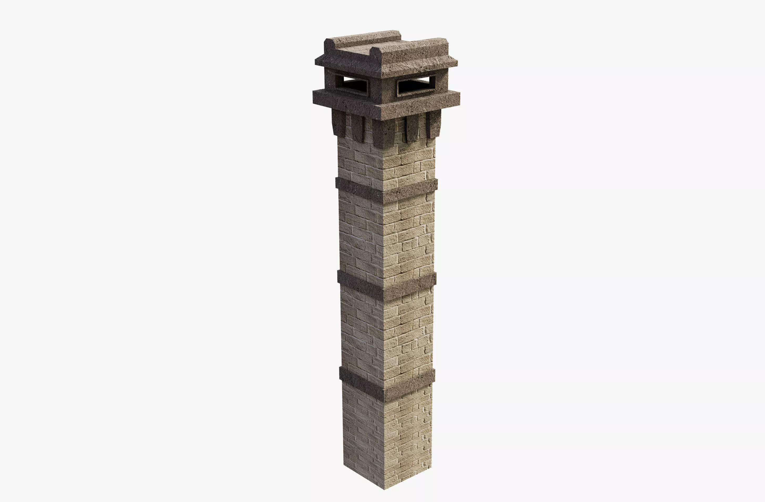 Free Long Chimney Free 3D model