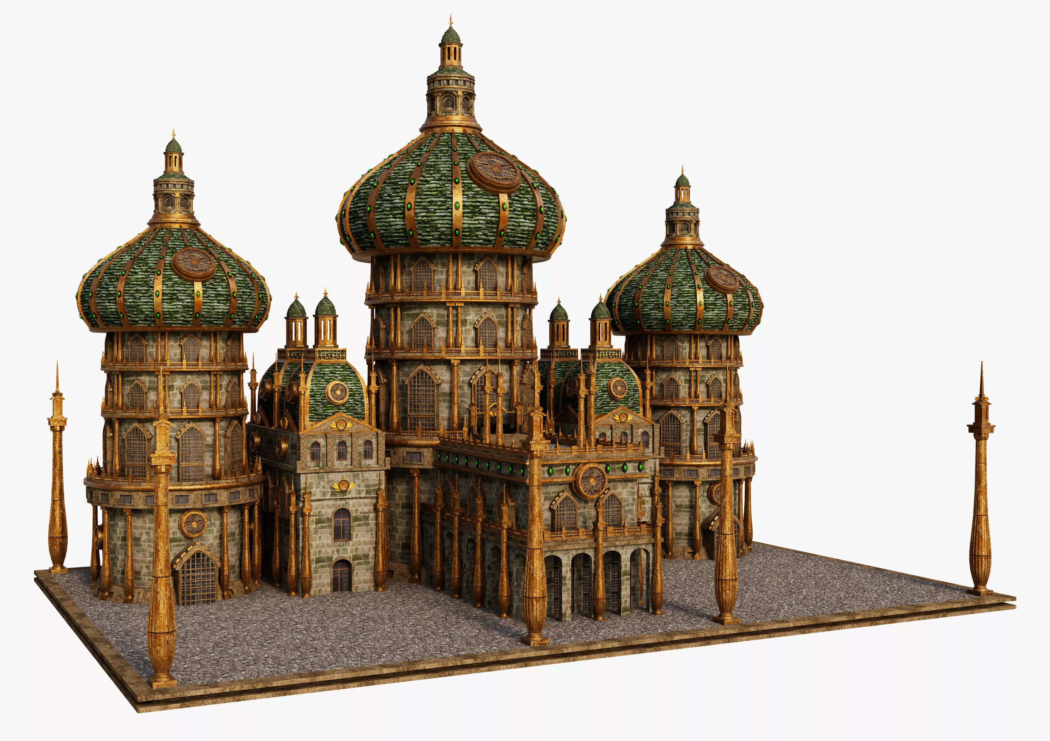 Fantasy Castle Palace 3D model