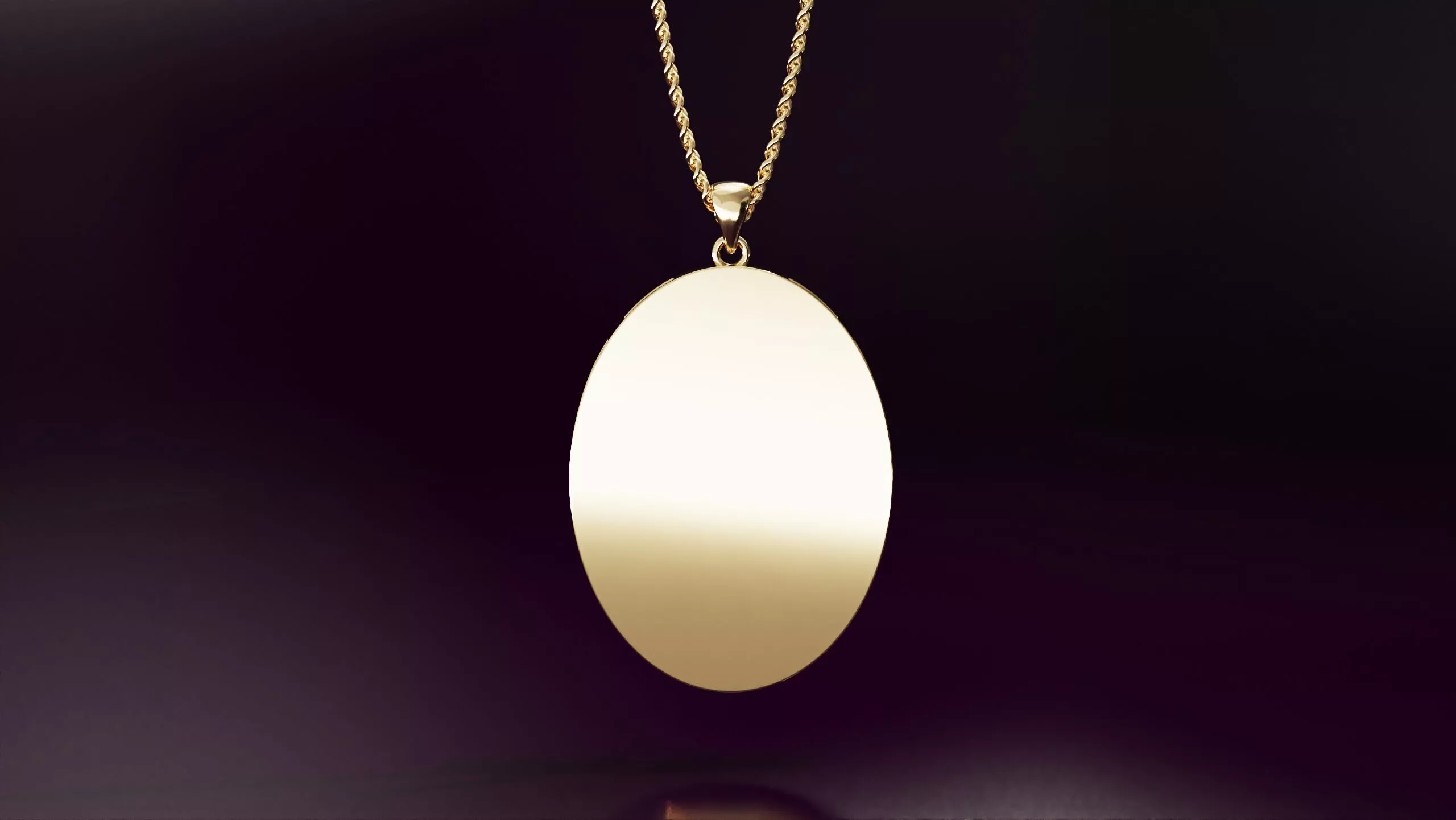 Ellipse pendant 40mm Free 3D print model