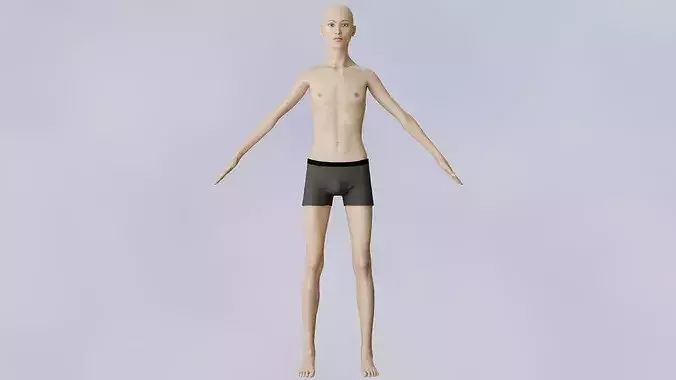 Thin Male Body - Rigged