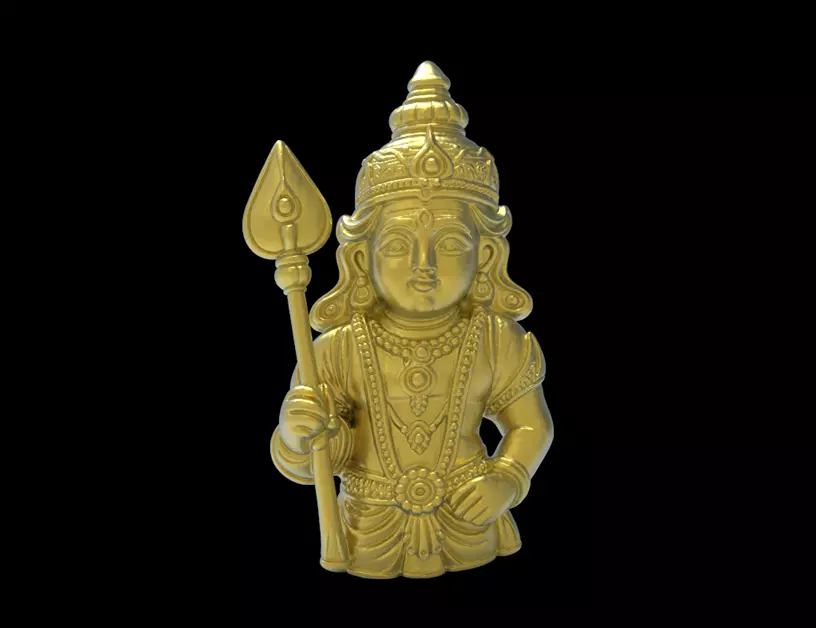 Murugan Murti Statue 3D Model 3D print model