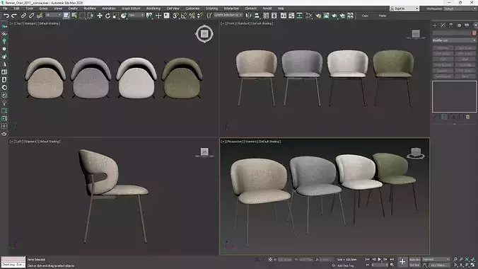 Renner Chair 3D model 7