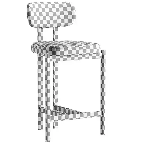 Xolden Semi Barstool 3D model 7