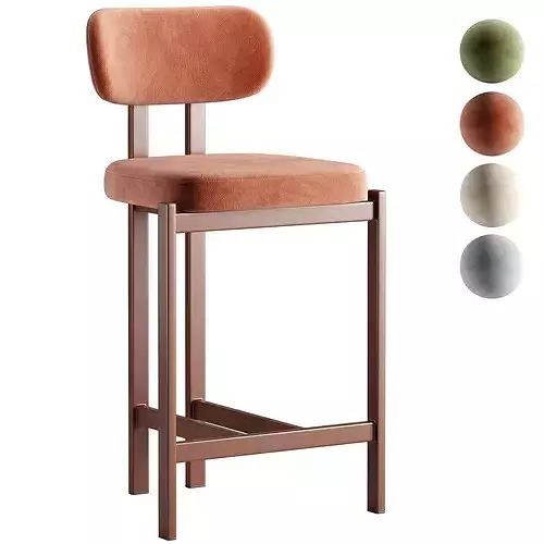 Xolden Semi Barstool 3D model