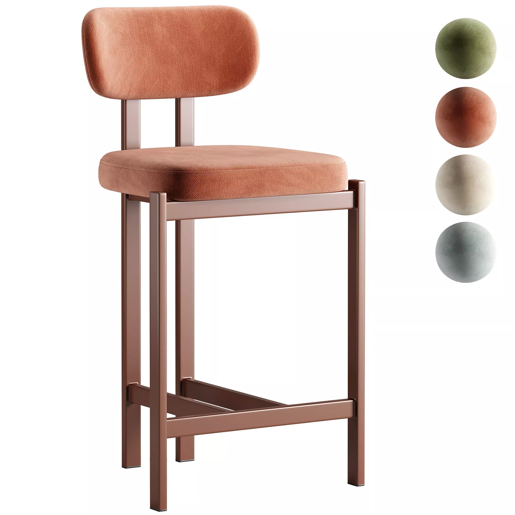 Xolden Semi Barstool 3D model