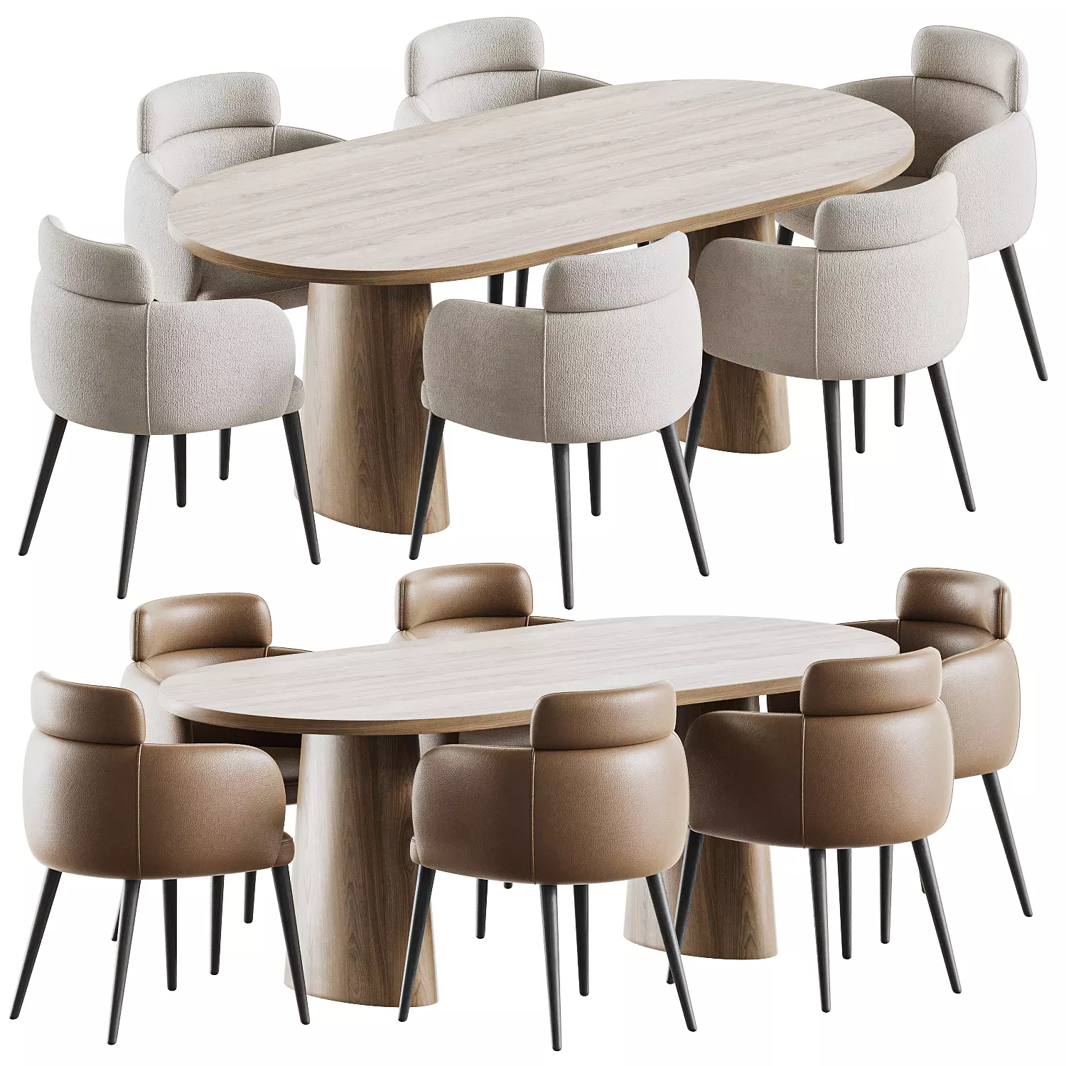 Dining set 4 3D model