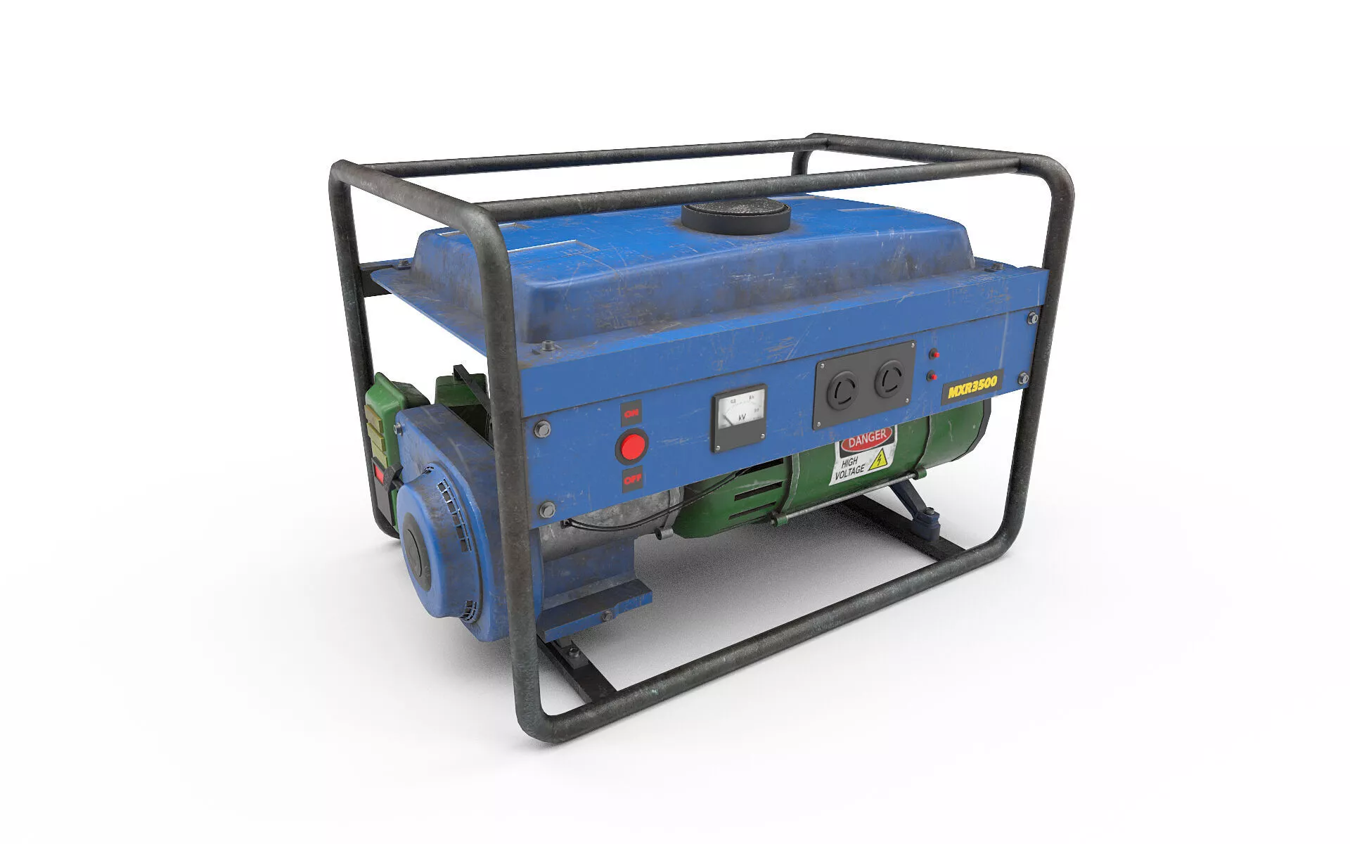 Portable Generator Low-poly 3D model