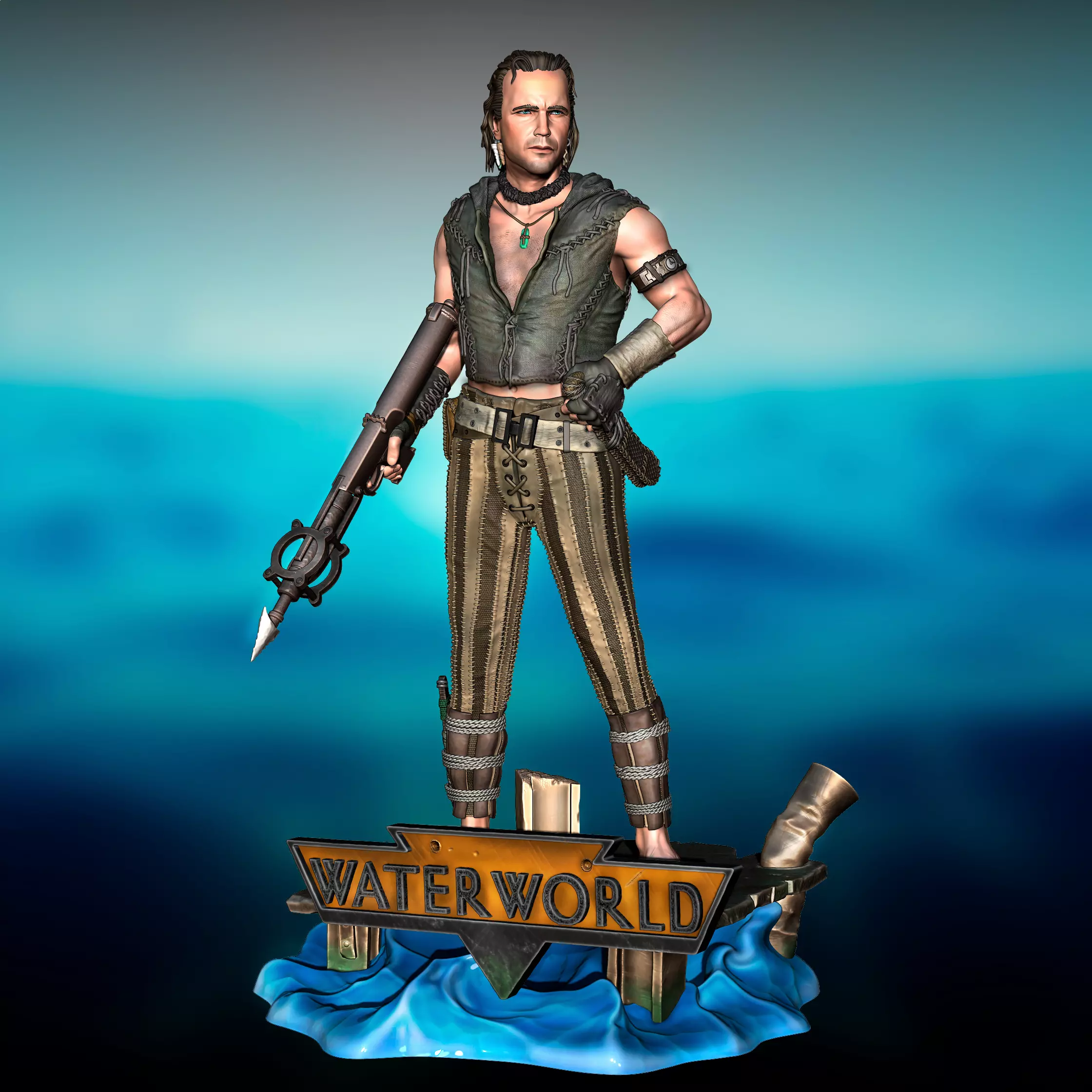 Kevin Costner Waterworld Mariner 3D print model