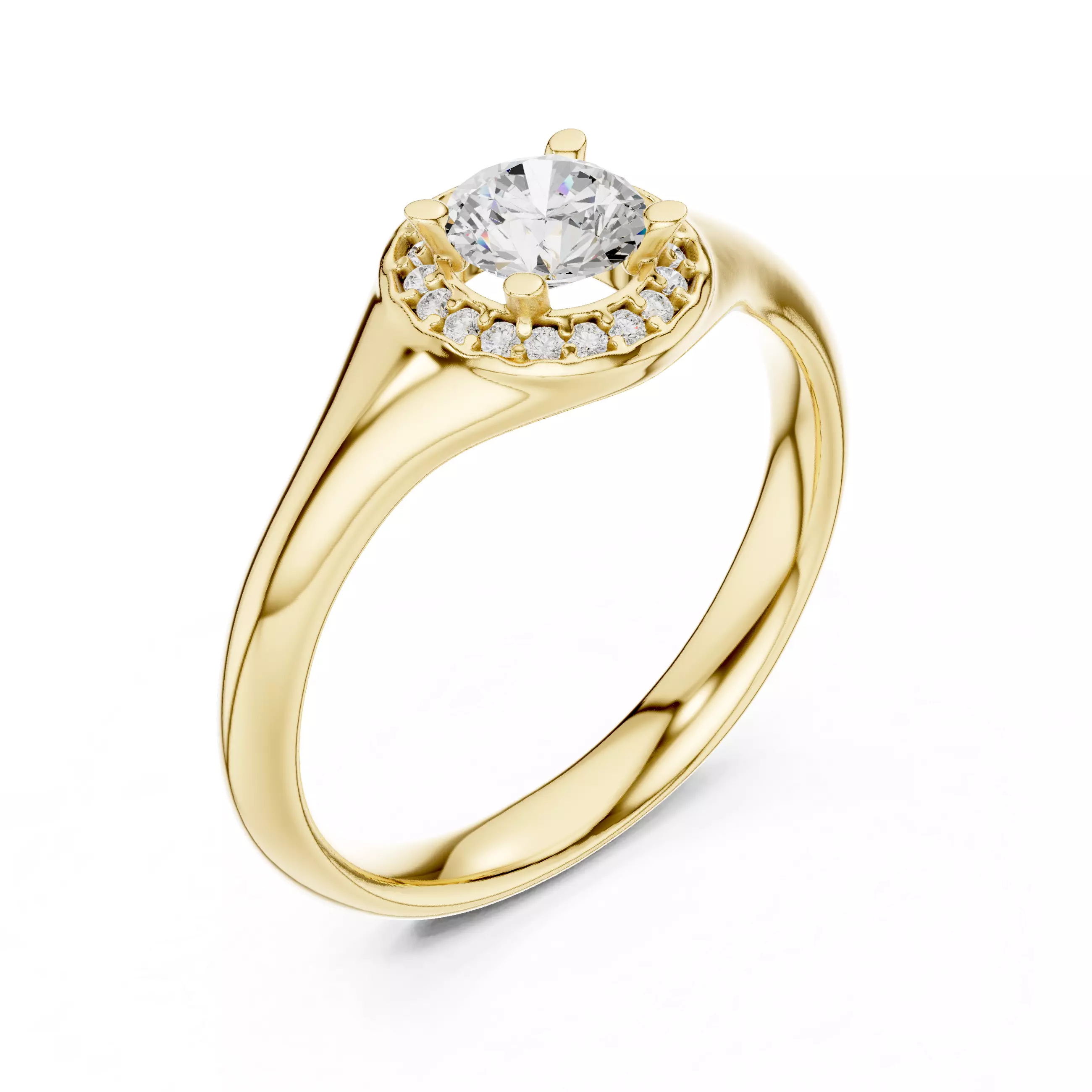 Women Ring Render 3dm STL MP4 Details 3D print model