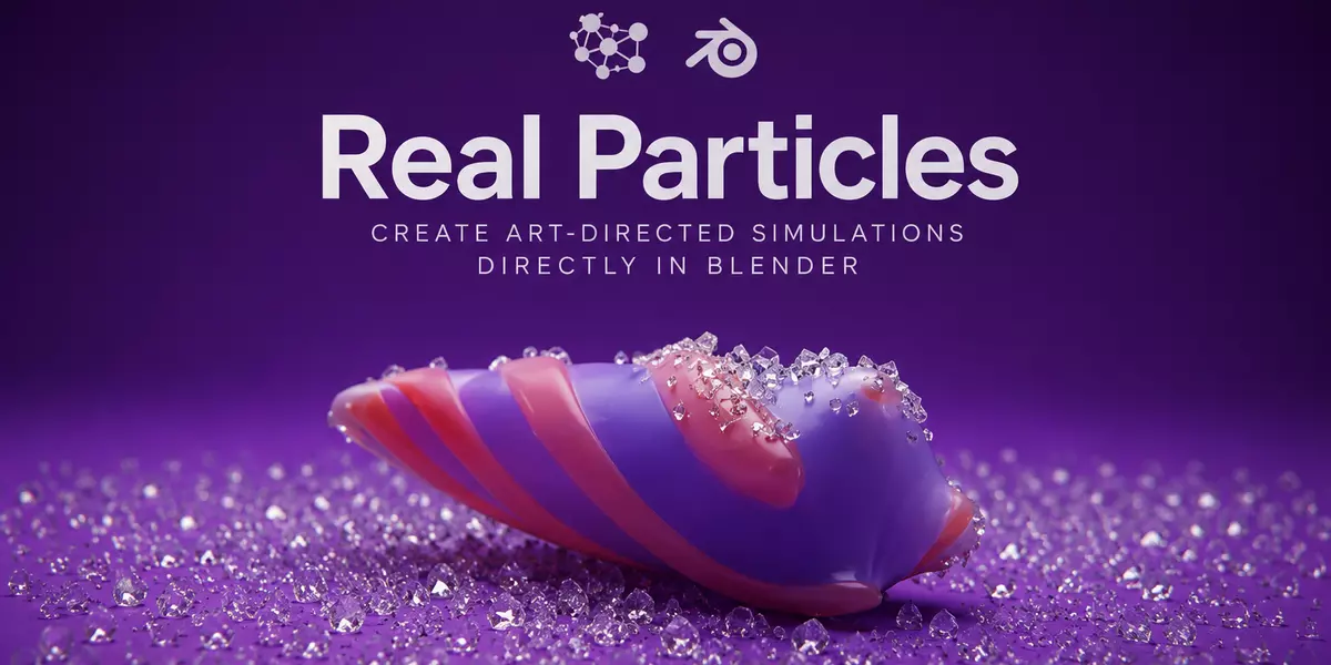 Real Particles blender addon for particles 3D model