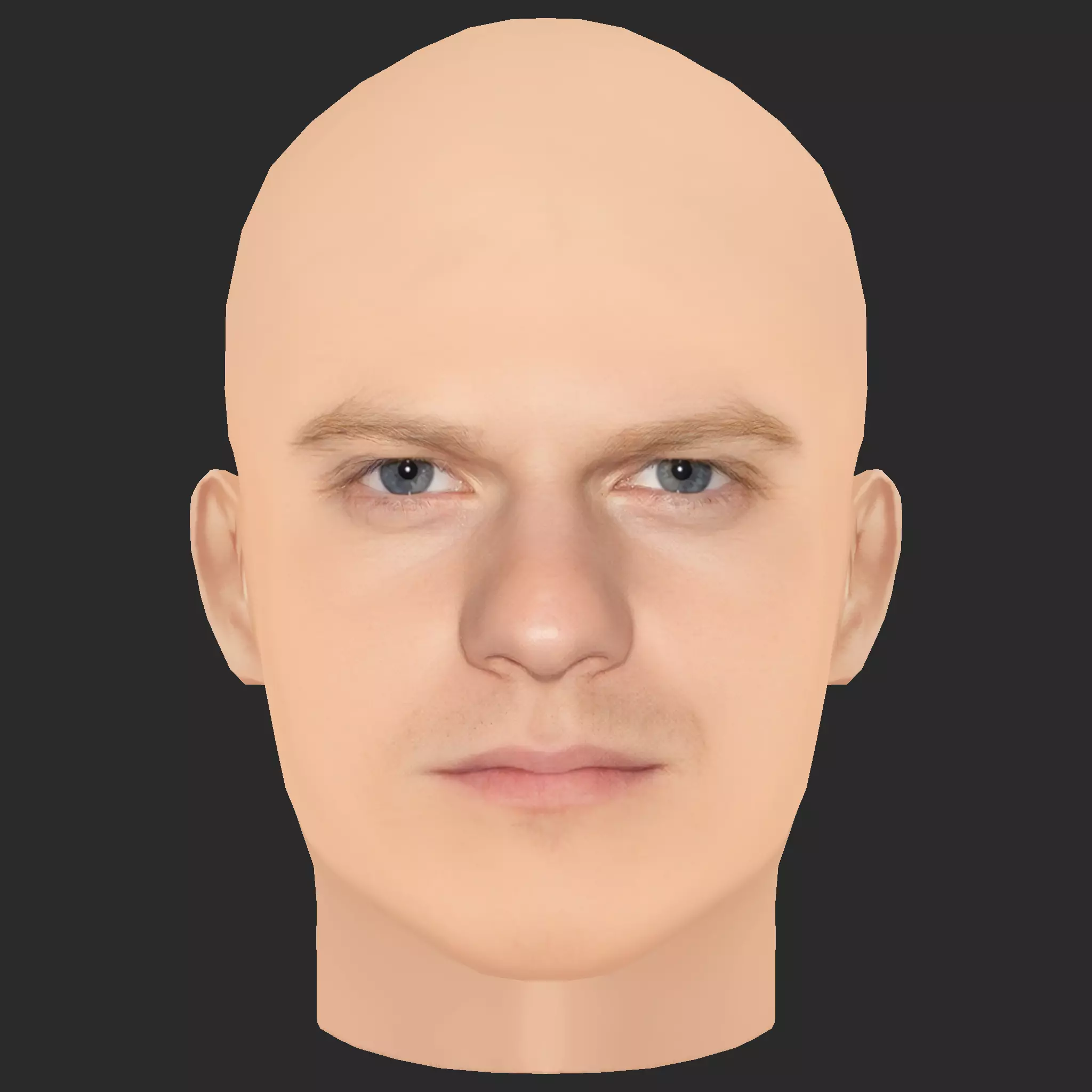 Low Poly Lucas Hedges Head Low-poly 3D model