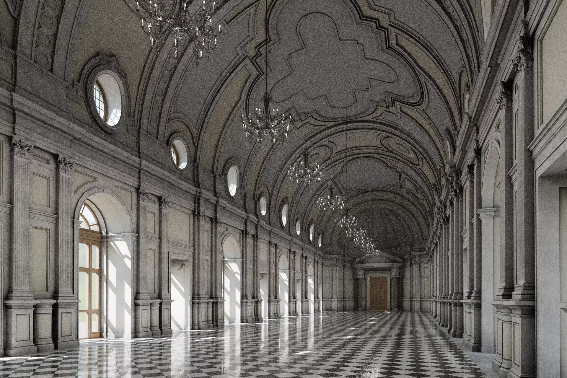 Baroque Gallery 3D model