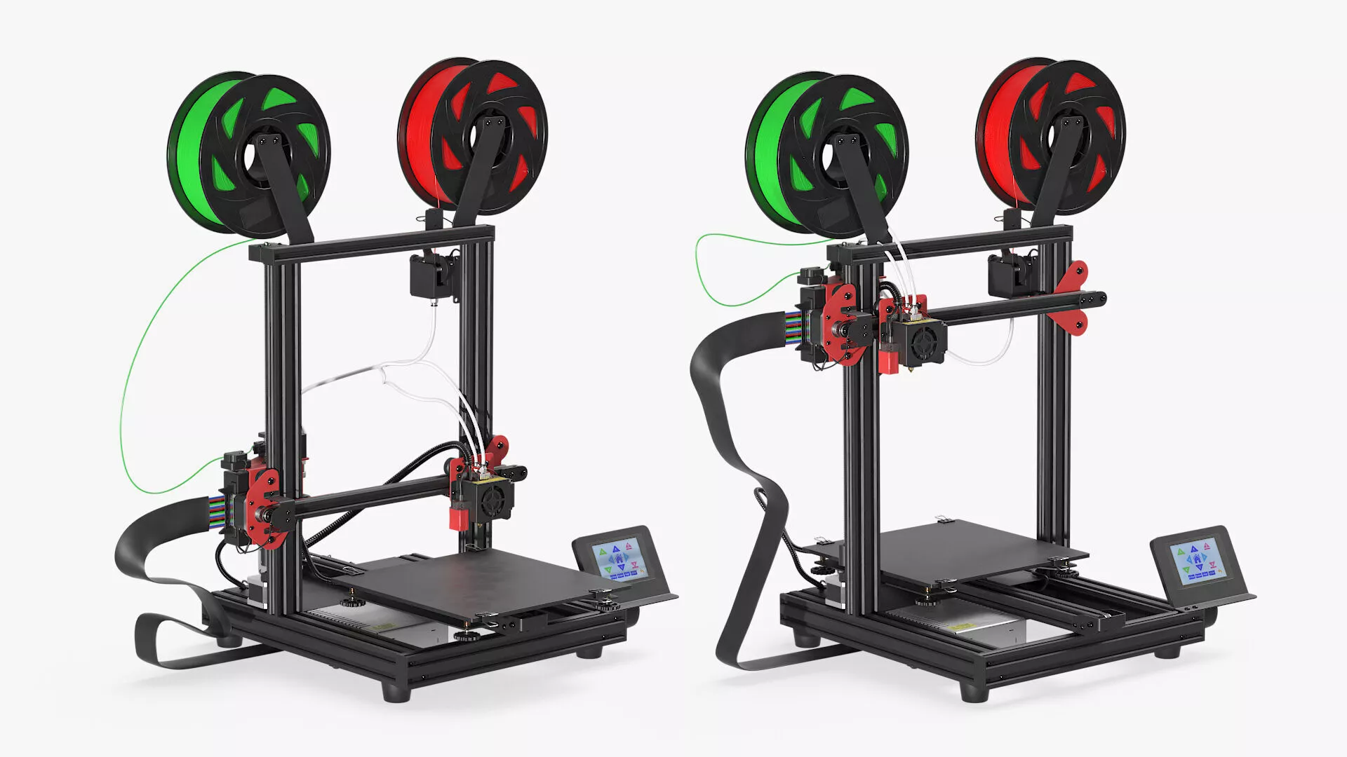 ABC Plastic 3D Printer Rigged 3D model