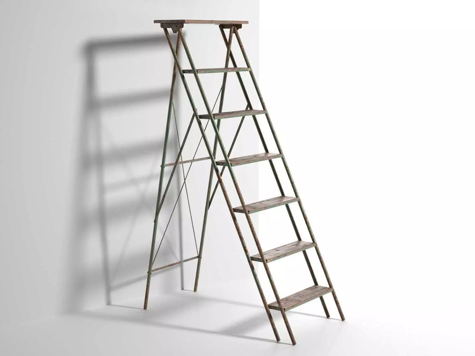 Vintage Step Ladder 3D model_0