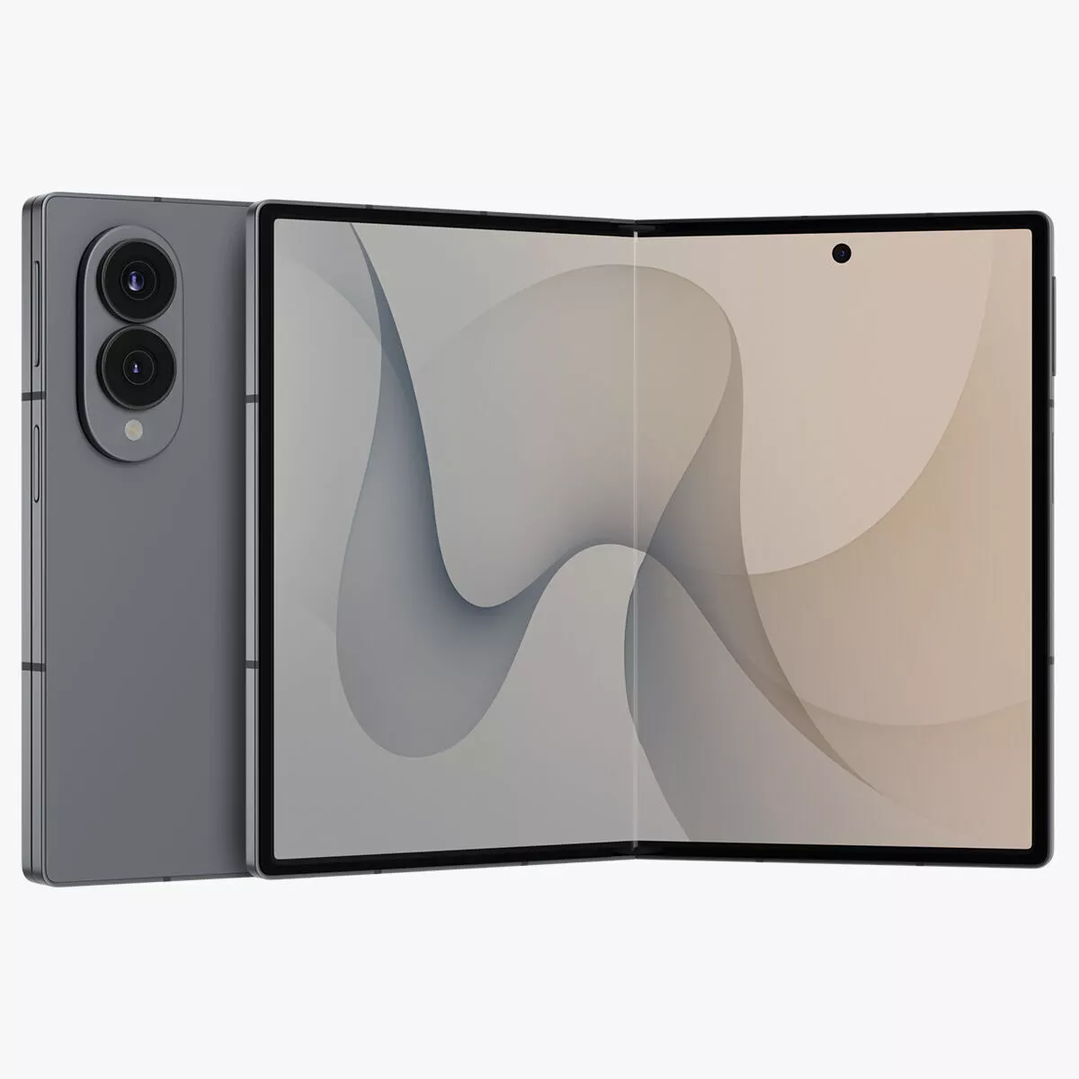 Samsung Galaxy Z Fold 8 Graphite 3D model