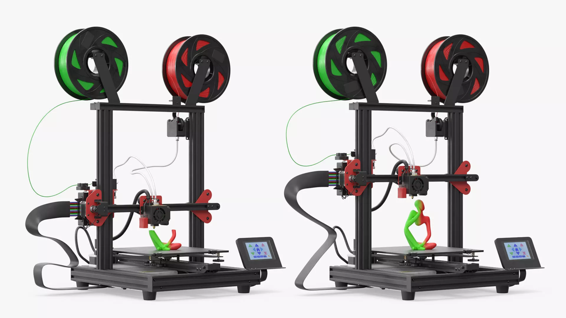 ABC Plastic 3D Printer Animated Rigged 3D model