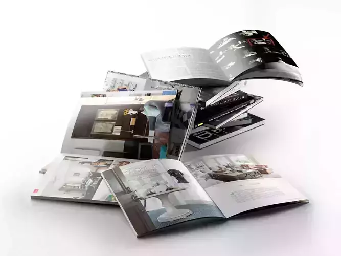 Books and Magazines 3D model