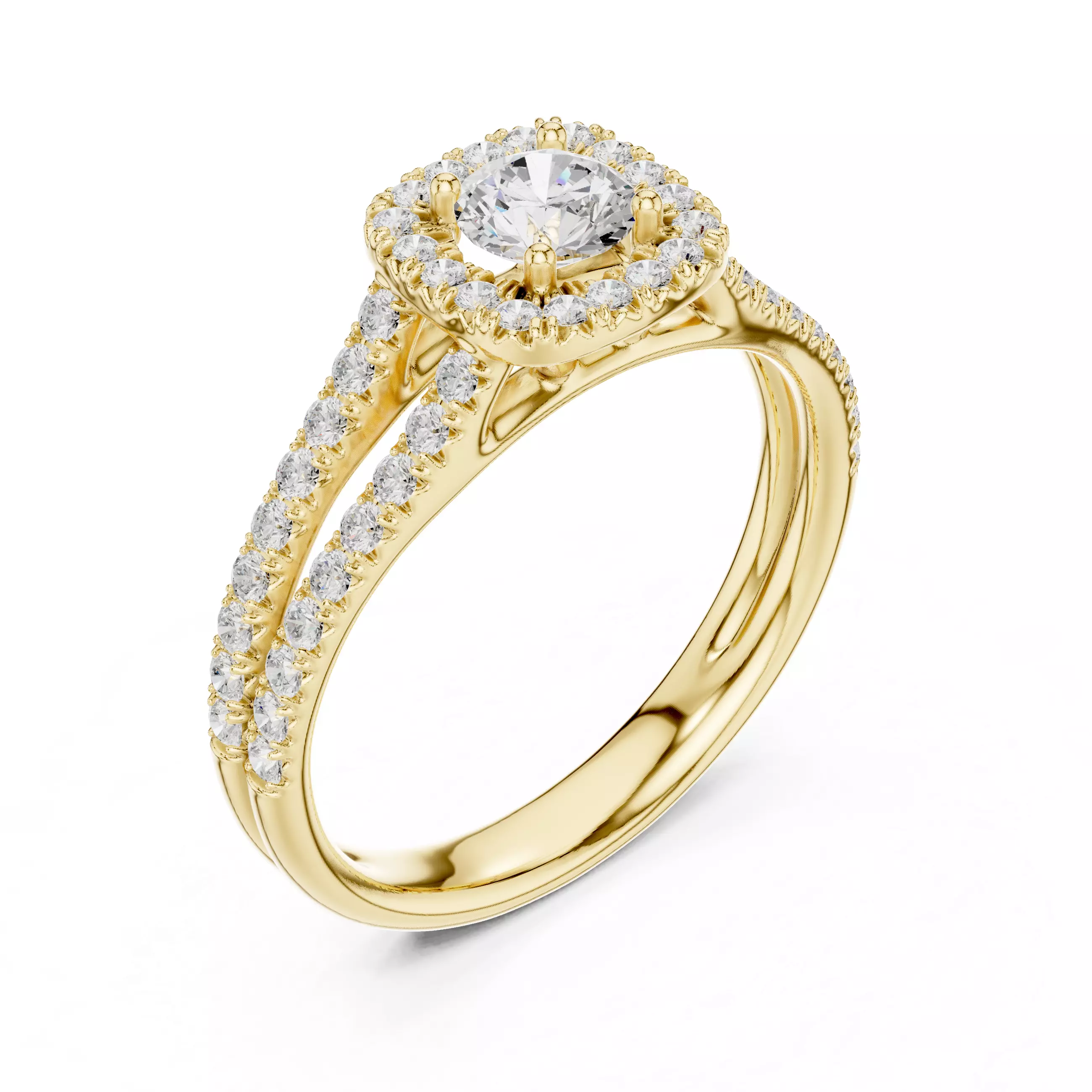 Women Ring Render 3dm STL MP4 Details 3D print model