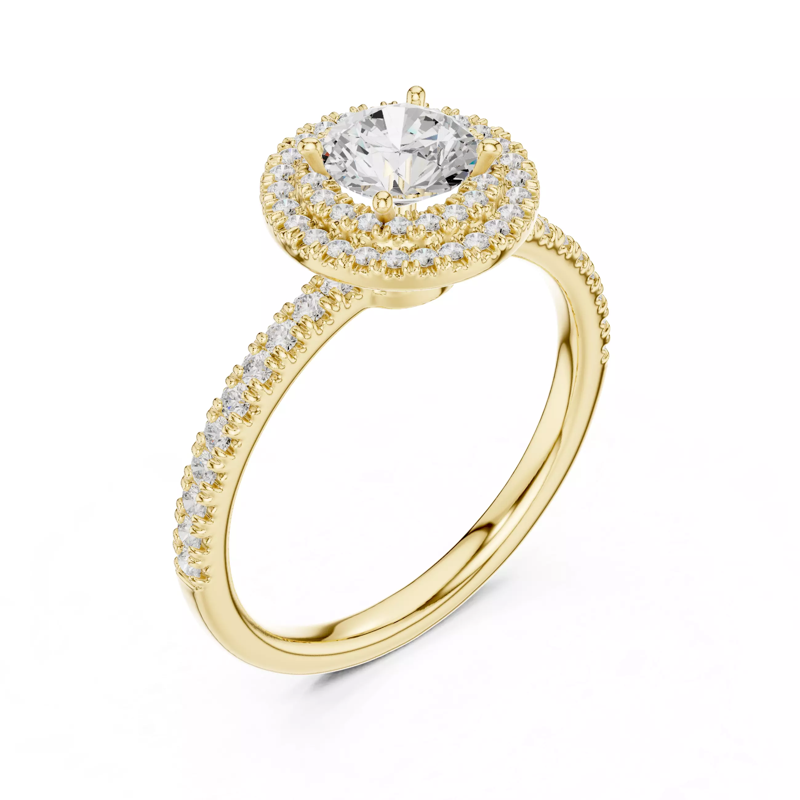 Women Ring Render 3dm STL MP4 Details 3D print model