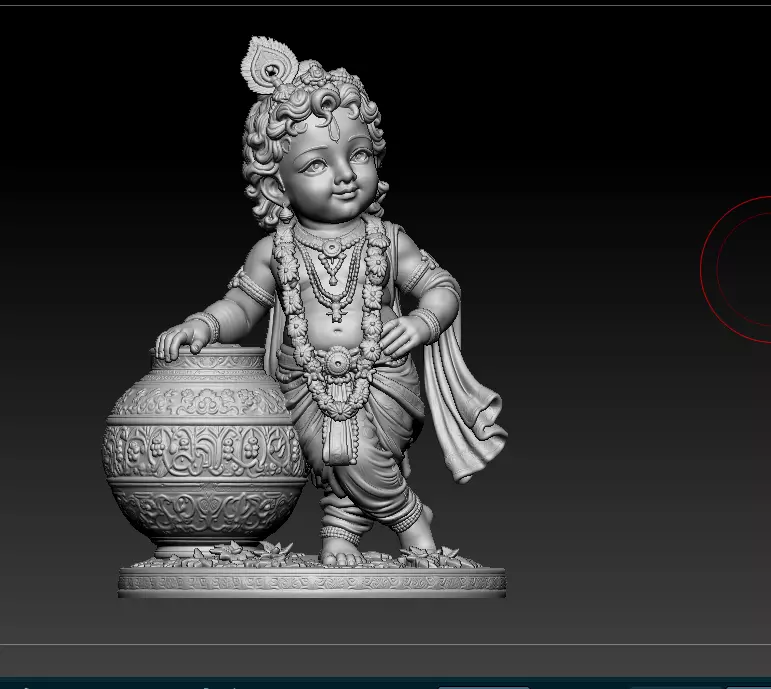 little krishna 3d printed model 3D print model
