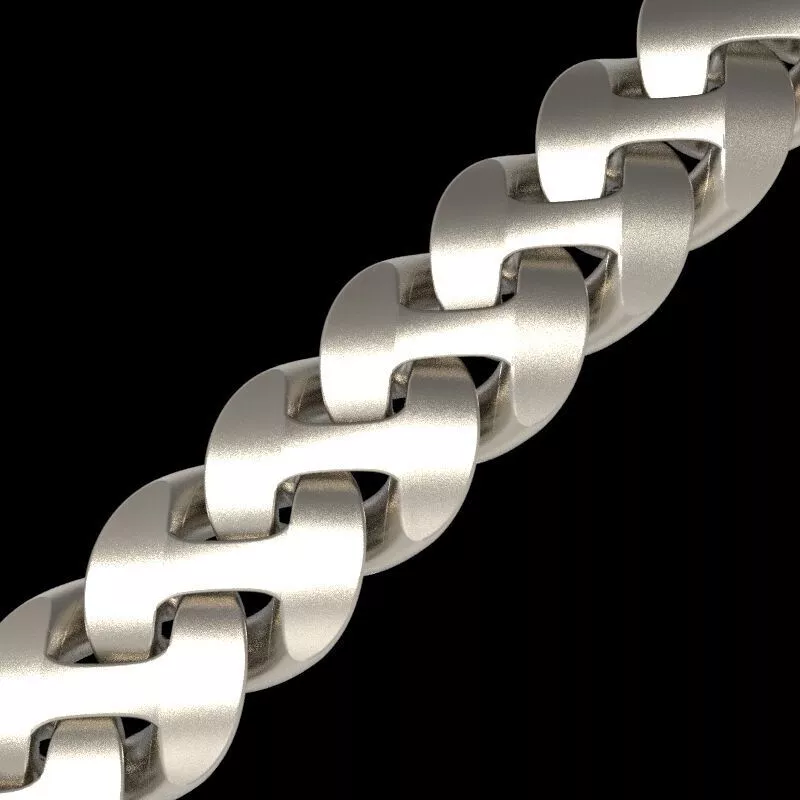 Cuban chain jewelry 3D print model