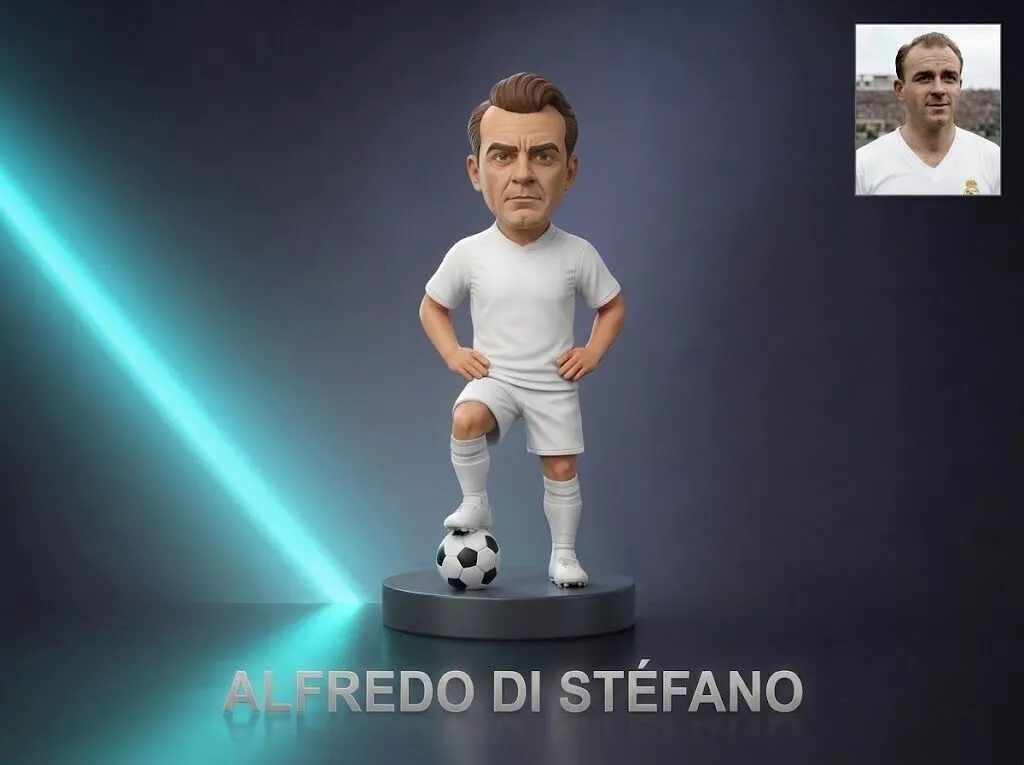 Alfredo Di Stefano Football Player Figurine 3D Print Model 3D print model