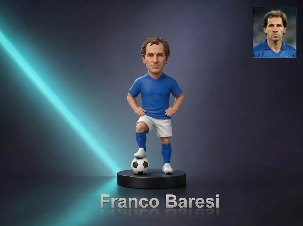 Franco Baresi Football Player Figurine 3D Print Model 3D print model