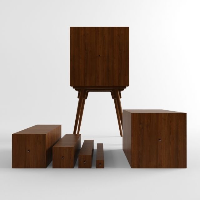 The Fibonacci cabinet 3D model_4