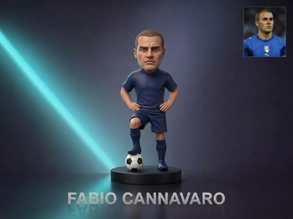 Fabio Cannavaro Football Player Figurine 3D Print Model 3D print model