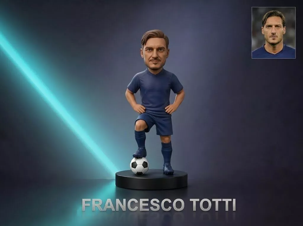Francesco Totti Football Player Figurine 3D Print Model 3D print model