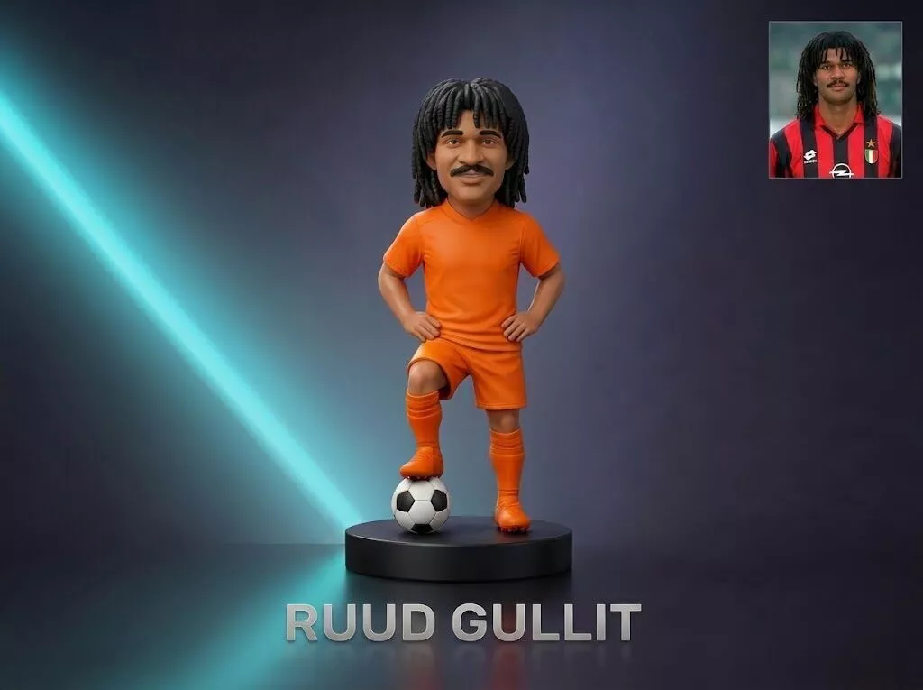 Ruud Gullit Football Player Figurine 3D Print Model 3D print model