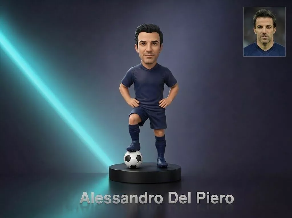 Alessandro Del Piero Football Player Figurine 3D Print Model 3D print model
