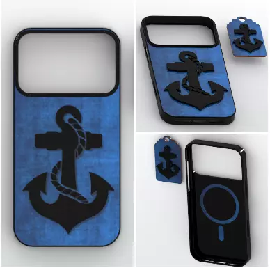 Anchor Mag Case 17 Pro Max 3D print model