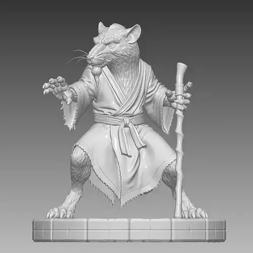 Splinter Ninja Turtle - Stylized Fan Art 3D print model