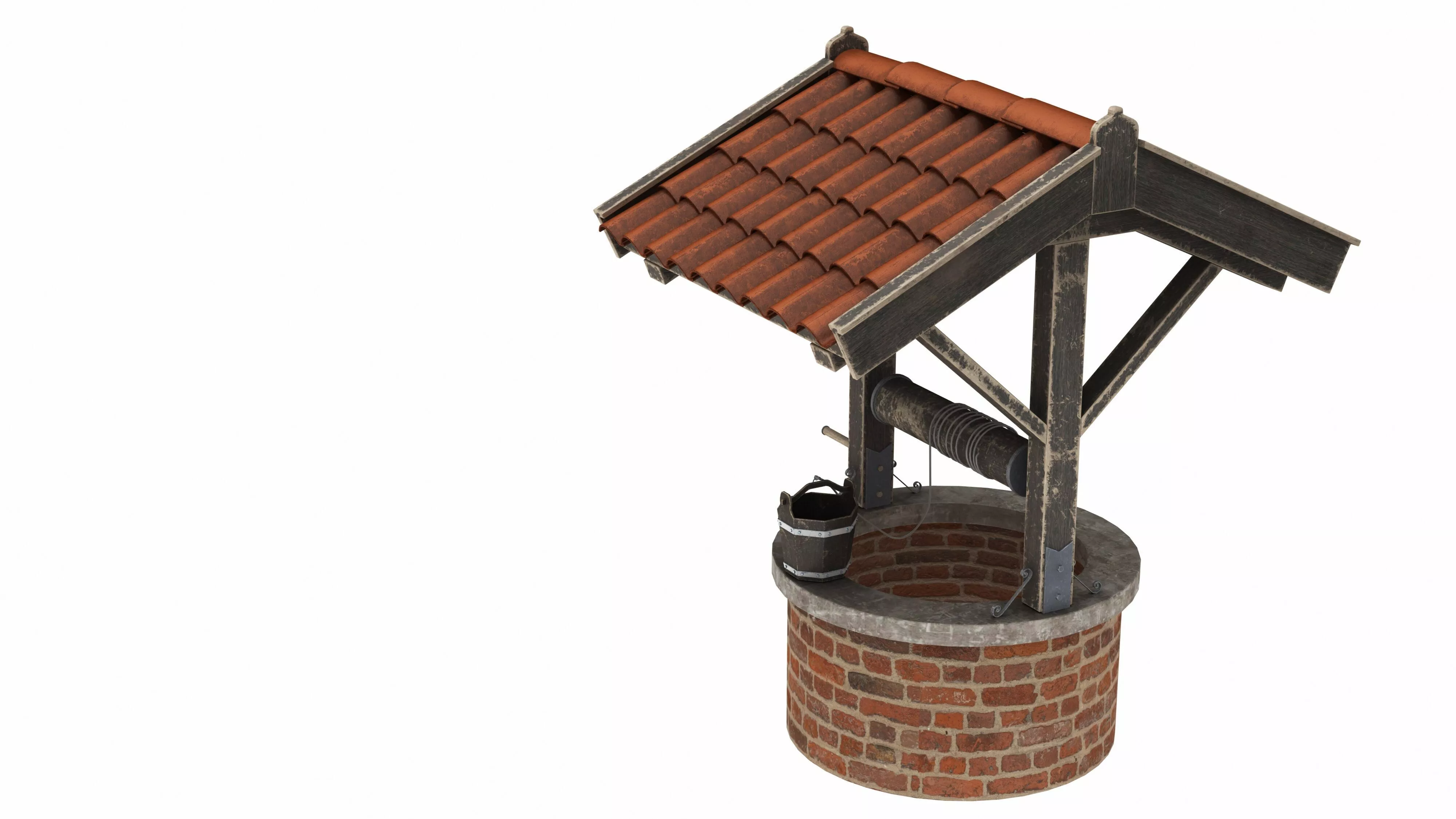 Water Well Low-poly 3D model