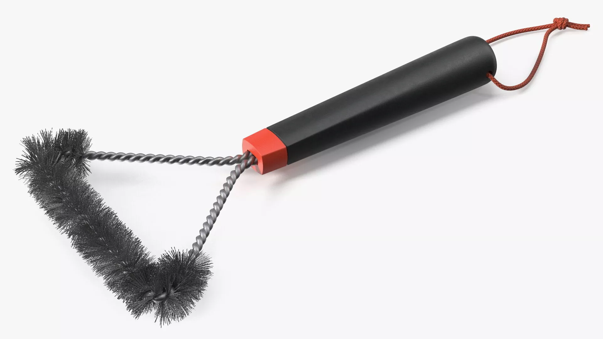 Triangle Grill Cleaning Brush Stainless Steel 3D model